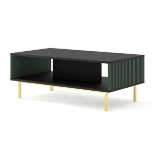 ARTBm Konferenční stolek RAVENNA F 90 | černá matná / zelená