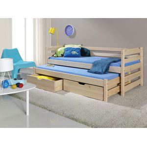 ArtBed Dětská postel s přistýlkou MARCIN Provedení: Borovice přírodní