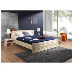 ArtBed Manželská postel BAZYL Barva: přírodní, Rozměr postele: 160 x 200