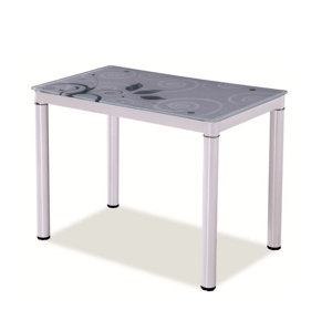 Signal Jídelní stůl DAMAR | 100x60 cm Barva: Černo-bílá