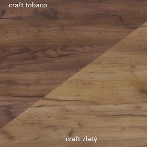 ARTBm Komoda HUGO | 02 Barva: craft zlatý /craft tobaco