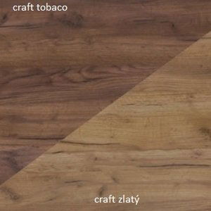 ARTBm Šatní skříň HUGO | 10 Barva: craft zlatý /craft tobaco