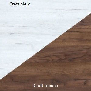 ARTBm Závěsná skříňka SOLO | SOL 08 Barva: Craft tobaco / craft bílý