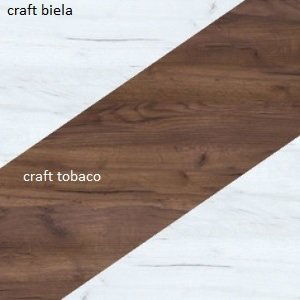 ARTBm Komoda NOTTI | 02 Barva: craft bílý / craft tobaco / craft bílý
