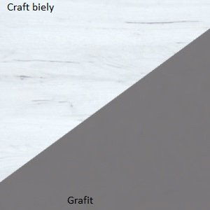 ARTBm Závěsné poličky KITTY | KIT-10 (3ks) Barva: craft bílý / grafit