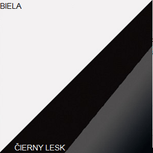 ARTBm Konferenční stolek BETA Barva: Bílá / černý lesk