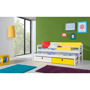 ArtBed Dětská dřevěná postel s přistýlkou NATU I Provedení: Borovice přírodní