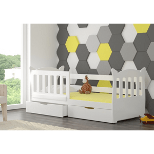 ArtAdrk Dětská postel LENA Barva: bílá / růžová