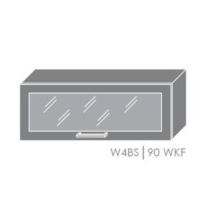 ArtExt Kuchyňská linka Florence - mat Kuchyně: Horní skříňka W4BS/90 WKF / rám v barvě dvířek (ŠxVxH) 90 x 36 x 32,5 cm