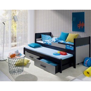 ArtBed Dětská postel s přistýlkou DANILO Provedení: Moření - Barva