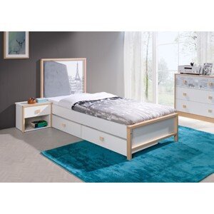 ArtBed Dětská postel BENTO Provedení: B - 97 x 110 x 210 cm s úložným prostorem