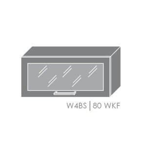 ArtExt Kuchyňská linka Brerra - mat Kuchyně: Horní skříňka W4BS/80 WKF / rám v barvě dvířek (ŠxVxH) 80 x 36 x 32,5 cm