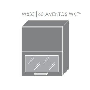 ArtExt Kuchyňská linka Brerra - mat Kuchyně: Horní skříňka W8BS/60 AVENTOS WKF/ rám v barvě dvířek / korpus grey, lava, bílá (ŠxVxH) 60 x 72 x 32,5 cm