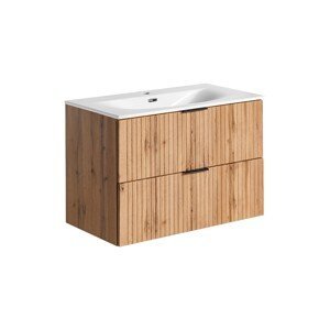 ArtCom Koupelnová skříňka s umyvadlem ADEL Oak U80/1 | 80 cm