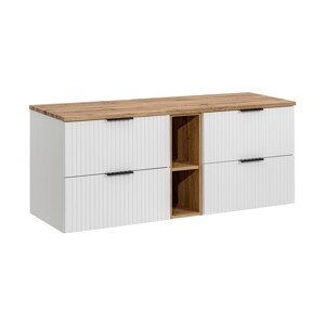 ArtCom Koupelnová skříňka s deskou ADEL White D140/1 | 140 cm