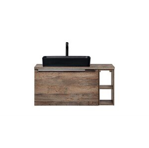 ArtCom Koupelnová skříňka s umyvadlem a deskou SANTA Fe Oak DU80/2 | 80 cm