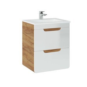 ArtCom Koupelnová skříňka s umyvadlem ARUBA White U50/1 | 50 cm