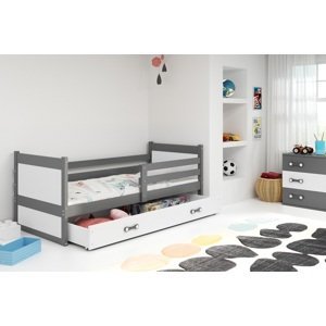 BMS Dětská postel RICO 1 | šedá 80 x 190 cm Barva: Bílá