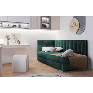 ArtBed Dětská postel COIMBRA III | zelená 90 x 200 cm