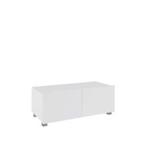 ArtGiB TV stolek 100 CALABRINI C-11 | bílá/bílý lesk