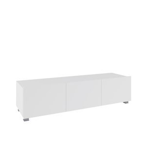 ArtGiB TV stolek 150 CALABRINI C-12 | bílá/bílý lesk