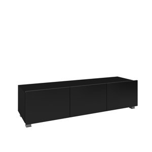 ArtGiB TV stolek 150 CALABRINI C-12 | černá/černý lesk