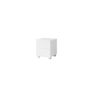 ArtGiB Noční stolek CALABRINI C-13 | bílá/bílý lesk