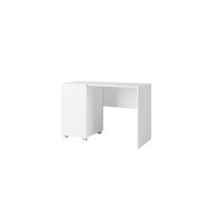 ArtGiB Psací stolek CALABRINI C-01 | bílá/bílý lesk