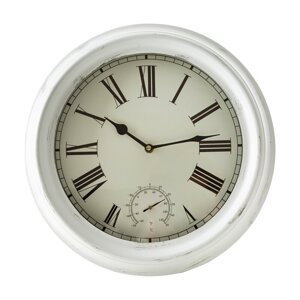 ArtFir Dekorativní hodiny 61 | bílá 37 cm