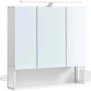 Koupelnová skříňka Dara se zrcadlem (70x70x15 cm, bílá)