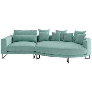 Livetastic POHOVKA BIG SOFA, textil, tyrkysová