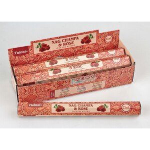 Vonné tyčinky Tulasi Nag Champa - Rose