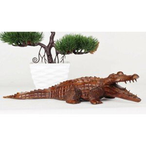 Dřevěná Dekorace Krokodýl Viktor
