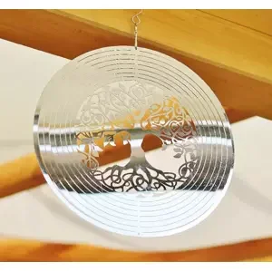 3D Harmonizační Spinner - Strom Života Stříbrný, S