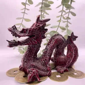 Soška Feng Shui - Vínový drak, L