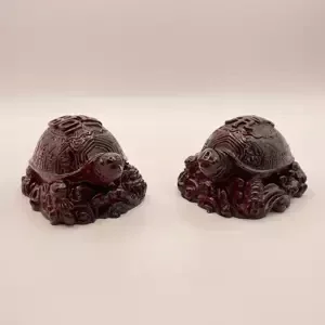 Šoška Feng Shui - 2 želvy, Tmavě Červená