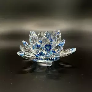 Křišťálové sklo - Lotosový květ Basic, Modrá