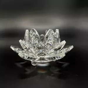 Křišťálové sklo - Lotosový květ Basic, Bílá