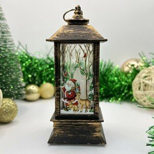 Dekorativní svítící lucerna Santa Claus