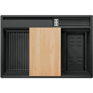 Kuchyňský dřez granitový jednokomorový bez odkapávače a prostoru pro příslušenství a desku Oslo 80 Pocket  Multilevel+ Dárek