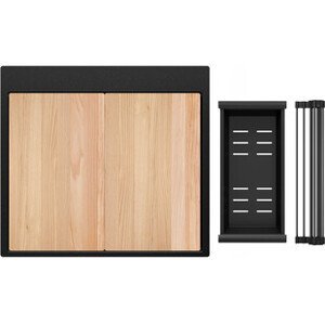 Kuchyňský dřez granitový jednokomorový s vnitřním odkapávačem Step a největší komorou MAX Oslo 60 Multilevel + Dárek