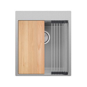 Kuchyňský dřez granitový jednokomorový bez odkapávače s velkou komorou XXL Oslo 45 Top + Dárek