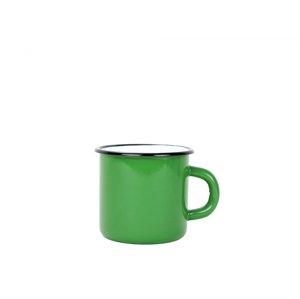 Smaltovaný hrnek 7cm/ 0,25l tmavě zelený, vyrobeno pro BELIS/SFINX