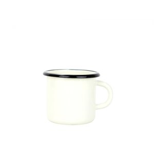 Smaltovaný hrnek 8 cm/0,35l mléčný, vyrobeno pro BELIS/SFINX