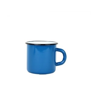 Smaltovaný hrnek 8 cm/0,35l petrolejová modrá, vyrobeno pro BELIS/SFINX