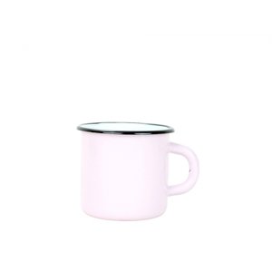 Smaltovaný hrnek 8 cm/0,35l růžový, vyrobeno pro BELIS/SFINX