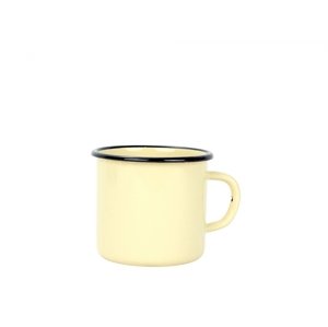 Smaltovaný hrnek 8 cm/0,35l béžový, vyrobeno pro BELIS/SFINX