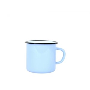 Smaltovaný hrnek 8 cm/0,35l modrý, vyrobeno pro BELIS/SFINX