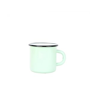 Smaltovaný hrnek 7cm/ 0,25l světle zelený, vyrobeno pro BELIS/SFINX