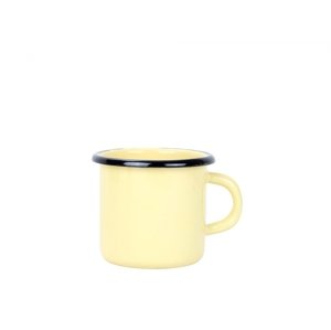 Smaltovaný hrnek 8 cm/0,35l krémový, vyrobeno pro BELIS/SFINX